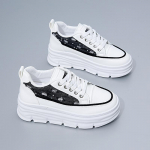 Vabaaja jalutusk&auml;igukingad naistele Mugavad PU-nahast paeltega paksu platvormiga tossud Libisemiskindlad tennised Naiste hingavad jooksujalatsid 35 denim sinine v&auml;rv