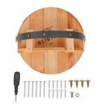 Seinale paigaldatav veiniriiul Ruumi kokkuhoid Moodne v&auml;limus Puidust veini hoiuriiul Kodu, kaubanduslikuks kasutuseks