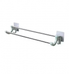 Ilma puurimiseta pikendatav vannitoa topeltvarras seinakinnitatav hoiuriiul majapidamine isekleepuv seinakinnitatav t&uuml;&uuml;p r&auml;tikute organiseerija roheline