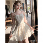 Suvine Uus Elegantne K&otilde;rgekvaliteediline Teemantketiga Sulgudega Sling kleit Naiste Taljesse l&otilde;ikega Salendav Pikk Seelik S