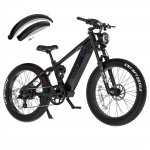 Vitilan T7PRO 1000W BAFANG mootor+52V20AH Samsung aku, 26 * 4,0-tollised rehvid, Ximano 8-k&auml;igulised, eesmised ja tagumised h&uuml;dropidurid, elektrijalgratas Mixed color must