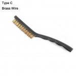 Mini rooste eemaldamise pintsel Messing Puhastus Poleerimine Metallhari Puhastusvahendid Roostevabast terasest traat nailonhari C