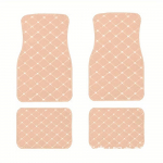 4 tk Veekindlad nahast auto p&otilde;randamatid Universaalne auto jalapadja kaitsja Autode sisemus Vaibatarvikud Sisustus beež