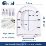 Universaalne paksenenud aeglaselt sulguv WC-poti kate - Vana stiil