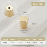 Kuldne &uuml;mmargune &uuml;he auguga luksuslik sahtli k&auml;epide moodsate lihtsate riidekappide jaoks