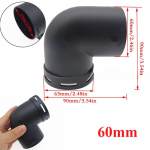 42mm/60mm/75mm/90mm &Otilde;hutusavad Voolik T Y L K&uuml;ljetoru Webasto Diisel-Parkimisk&uuml;ttekeha V&auml;ljalaske Heitgaasiliitmik &Uuml;hendusmuhv 60mm Type E