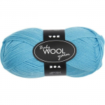 Pelote de laine pour b&eacute;b&eacute;s Baby Wool Yarn - turquoise - 172 m