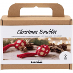 Kit cr&eacute;atif boules de No&euml;l &laquo; Macram&eacute; &raquo;