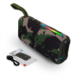 Juhtmevaba Bluetooth-k&otilde;lar RGB-valgustusega kaasaskantav kaart-subwoofer heliga must