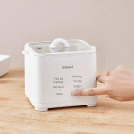 Automaatne Jaapani stiilis munakeetja taimeriga kuumaveeallika ja suhkrustatud munade jaoks valge