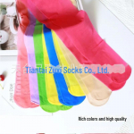 V&auml;rvilised &uuml;li&otilde;hukesed kevad- ja suvesinisest siidist sukkp&uuml;ksid Closed Crotch