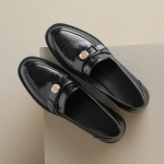 Uued Naiste Mokassiinid Briti Nahast Kingad Kolledži &Uuml;htlased Kingad Retro Pruunid Mustad Kontsad Lai Konts Pumbad Slip-on Vabaaja &Otilde;hukesed Kingad 35 must