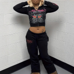 Euroopa ja Ameerika mood tr&uuml;kiga lukuga dressipluus &uuml;likond naistele XX-Large must