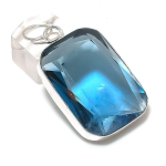 Iolite Quartz Handmade Copper Jewelry Pendant 2.05 m9e77