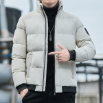 Polsterdatud meeste s&uuml;gis- ja talvejoped Trendikad polsterdatud riided Meeste paksendatud Korea versioon Liibuvad polsterdatud jakid Sulepolsterdatud jakid M