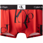 Calvin Klein Ck96 Seeria Madala V&ouml;&ouml;koht Ruudukujulise L&otilde;ikega Bokserid Meeste Aluspesu Aurora-Punane NB3406-GNP M