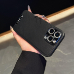 Sobib Apple 16PROMAX telefoni&uuml;mbrisele 15, Kaitsev Armor, &Otilde;mmeldud nahk&uuml;mbris, IPhone14 nahast kaitse&uuml;mbris 11 iPhone 16promax must
