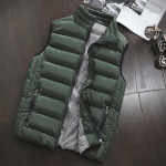 Meeste talvemantel, polsterdatud puuvillane vest, soe kapuuts, paks vest XL