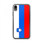 Coque pour iPhone - PIXELFORMA - iPhone XR - Drapeau de la Slov&eacute;nie - Silikoonist supp - Design l&eacute;ger