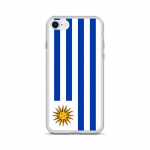 Coque pour iPhone - PIXELFORMA - iPhone 8 - Drapeau de l'Uruguay - Silikoonist supp - Design l&eacute;ger
