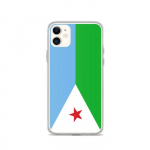 Coque pour iPhone - PIXELFORMA - iPhone 11 - Drapeau de Djibouti - Silikoonist supp - Design l&eacute;ger