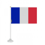 Drapeau &ndash; Prantsusmaa &ndash; Mini Drapeau Ventouse &ndash; 14 x 21 cm &ndash; pol&uuml;ester &ndash; Impression Recto/Verso