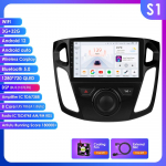 Ossuret 8G RAM 128G ROM AI H&auml;&auml;ljuhtimisega 2-DIN Android Auto Raadio Ford Focus 3 2012-2017 MK3 jaoks Carplay Automeedia GPS Navigatsioon 2DIN Intelligentne Autoradio S1 8Core 3G 32G