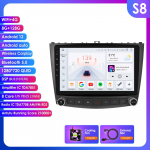 Hizpo 4G Intelligentsne Autoraadio 2Din Android 14 Autoraadio Lexus IS250 IS300 IS200 IS220 IS350 jaoks Multimeedia Video M&auml;ngija Navigatsiooni GPS Peaseade S8 8Core 8G 128G