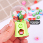 Armas mini Gashapon masina disainiga kustutuskummid multifilmi puuviljad kummist kustutuskummid lastele Kawaii kirjatarvete parandamise t&ouml;&ouml;riist kontoritarbed 1Pc