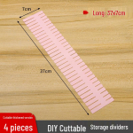 Sahtli ja s&uuml;gavk&uuml;lmiku hoiuruumide vaheseinad, garderoobi ja kontori organiseerijad, kihilised vaheseinad 37cm length, 7cm height