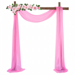 1 tk / 2 tk 70 * 550 cm elastne &scaron;ifoonkaare eesriie pulmade kaunistamiseks lava taustal riidest marli 1pcs