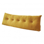 Voodipeatsipadi Kiilpadi Voodipeats Kolmnurkne Voodipeatsipadi Ergonoomiline Seljatugi Silindriline Padi K&uuml;lgtaskuga &Uuml;hiselamuvoodi Diivani jaoks 120cm kollane