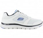 Skechers Flex Advantage 4.0 - Herren Schuhe Sneakers Wei&szlig; 232225-WBK ORIGINAL EU 42 US 9