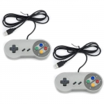 2 pakki Snes-NES imitatsioonkontroller USB - Klassikaline retro m&auml;ngupult &uuml;hildub m&auml;nguarvutiga, arvutiga, arvutiga P[J15]
