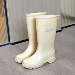 K&otilde;rged vihmasaapad naistele Moodsad Veekindlad T&ouml;&ouml;aia Kalastus V&auml;litingimustes T&ouml;&ouml;veesaapad Wellies 36 valge