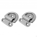 2pcs Heavy Duty Folding D Ring tie Lashing Point Anchor Fixing Cleat