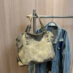 Suure mahutavusega naiste &otilde;lakotid vabaaja seemisnahast PU-nahast naiste k&auml;ekotid rahakotid Big Crossbody kotikott Peamine naiste disainer khaki