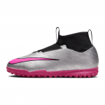 Nike Zoom Mercurial Superfly 9 Academy TF GS 25. aastap&auml;eva pakett Laste tossud H&otilde;bedane metallik-H&otilde;bedane Must FJ2033-060 37.5