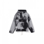 Nike Sport Essentials Prinditud Tie-Dye Sherpa Kapuutsiga Jakk Meeste &Uuml;ler&otilde;ivad Moon-Fossil-Grey DD5010-010 M