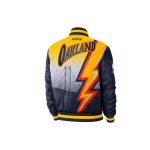 Nike NBA Warriors Courtside tikitud pesapallijakk fliisvoodriga Meeste jakid Tumesinine CN1439-419 M