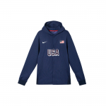 Nike USA Elastic Knit Sweat-Wicking kapuutsiga korvpallis&auml;rk meestele Obsidian White FQ0306-451 L