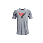 Under Armour UA Project Rock Tr&uuml;kitud Treening Lai L&otilde;ikega T-s&auml;rk Meeste Topid 1367123-035 XL