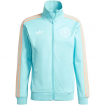 Adidas Originals Ss24 Inter Miami Cf Triibuline Mugav Stiilne T&auml;is-t&otilde;mblukuga Retro Spordijakk Seisva kraega Meeste Jakid M&uuml;ndiroheline JJ1829 2XL
