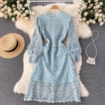 RUGOD Temperament Goddess F&auml;nni tippklassi retrokleit v&ouml;&ouml;kohaga &otilde;huke &otilde;&otilde;nsa konksuga lilleline superhaldjas pitsist A-kujuline kleit XL punane