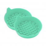 2Pcs Car Coasters Silicone Drink Cup Holder Protector with Handle Design Easy to Clean Car Water Coaster 2pcs roheline