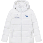 FILA Originaal Mugav Pehme Moodne Soe Vabaaja Puhverjakk Unisex &Uuml;ler&otilde;ivad Valge F51M449901AWT XL
