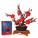 669 tk Plumi&otilde;ie Lilleline Bonsai Ehitusklotsid Lillemudel Klotsid Loominguline Lauakaunistus M&auml;nguasjad Lastele P&uuml;hadekingitused