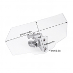 Mootorratta universaalne reguleeritav tuuleklaas, tuuledeflektor valge