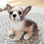 Simulatsioon koer buldog nukk pl&uuml;&uuml;sm&auml;nguasi chihuahua migru nukk elutoa kaunistus laste kaltsunukk 20cm（0.16kg）