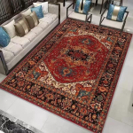 Euroopa P&auml;rsia B&ouml;&ouml;mi stiilis luksuslik retro vaip elutuba diivan magamistuba kabinet k&ouml;&ouml;k esikuk&auml;pp libisemiskindel kodu kaunistus vaip 40x60cm brown